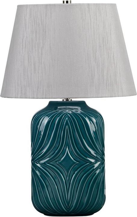 Image du produit Elstead Lighting Muse Lampe de table E27 Turquoise Gris, Made in UK (E27)