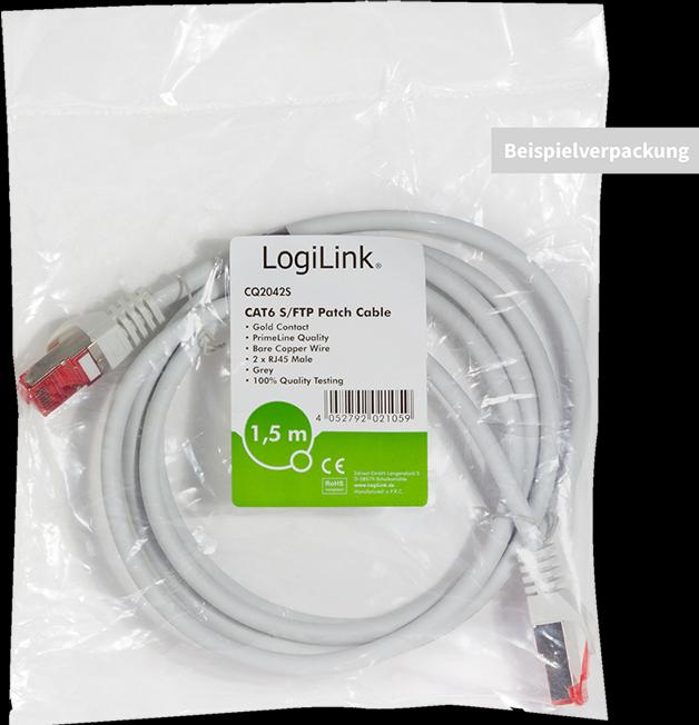 Produktbild LogiLink Netzwerkkabel (S/FTP, CAT6, 0.25 m)