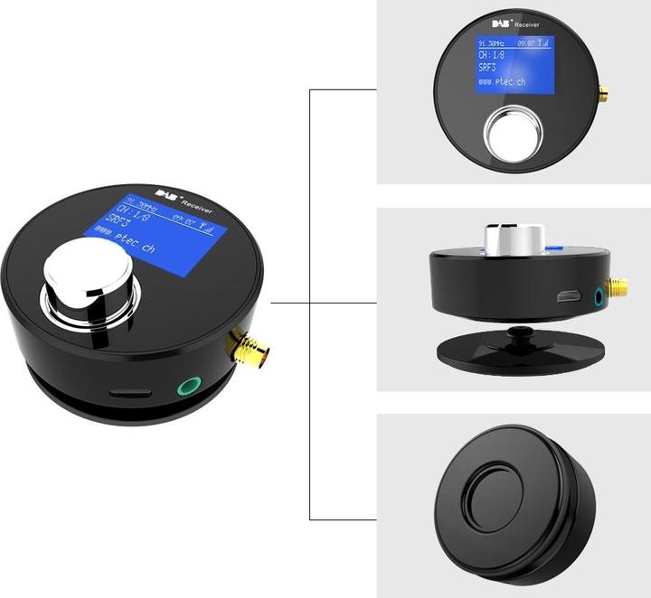 Image du produit P Tec Adaptateur A2 DAB+ / Émetteur FM
