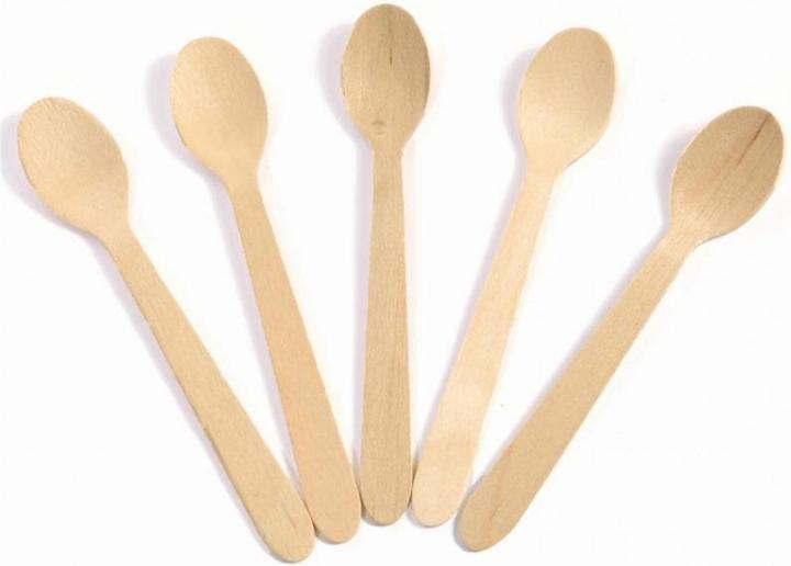 Actual product image Sier Spoon Wooden spoon 200 pieces Light brown (200 x)