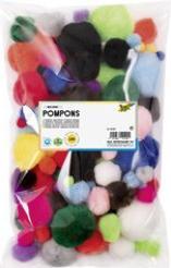 Produktbild Folia Pompons, 30 Stck, Gr”áen sortiert, Pastellfarben (30 x)