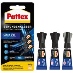 Produktbild Pattex Sekundenkleber Ultra Gel Mini Trio (1 g)