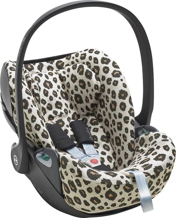 Actual product image Meyco Child seat cover groep 0 Cloud-Z Leopard sand melange