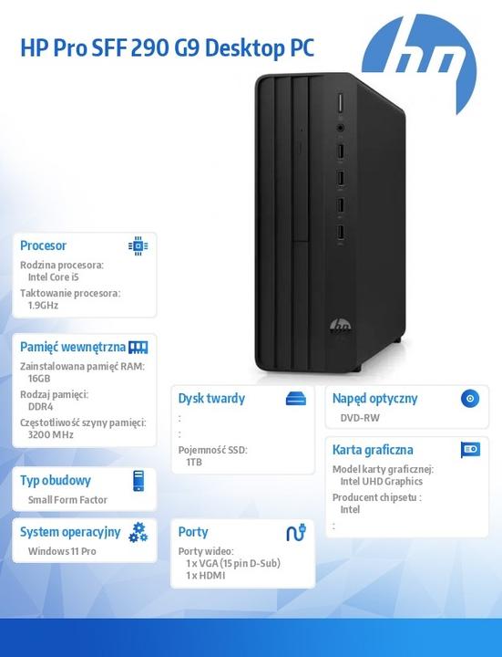 Produktbild HP 290 G9 (Intel Core i5-14500, 16 GB, 1000 GB)