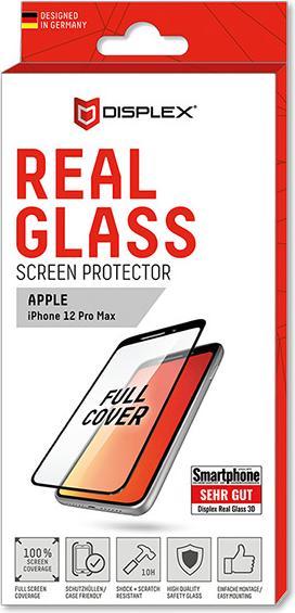Produktbild Displex Real Glass, Full Cover Panzerglas (1 Stück, Apple iPhone 12 Pro Max)