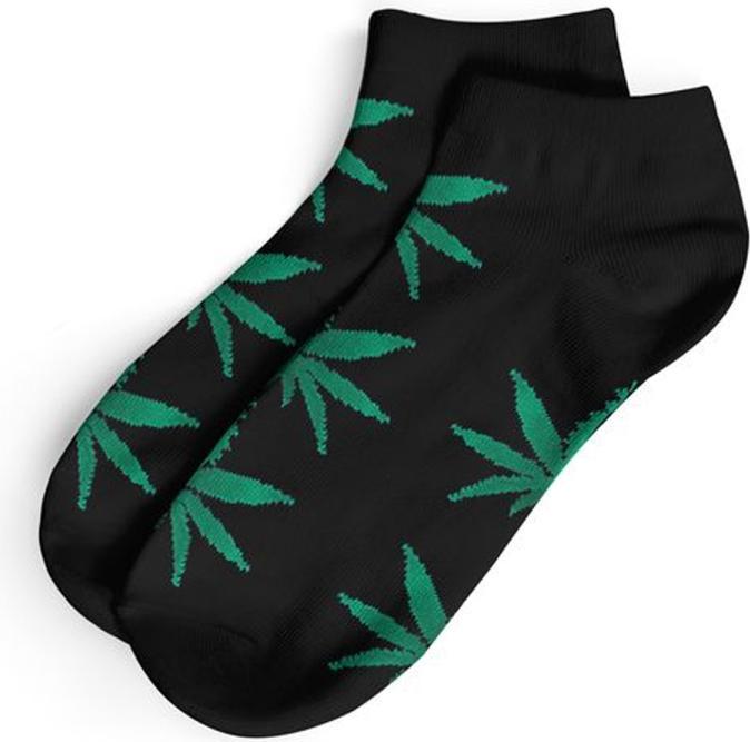 R420 Short Socks-Size 40-45 Black/Green (40 - 45)
