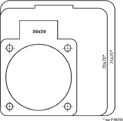 Produktbild PCE CEE Schutzkontakt Anbausteckdose schwarz 16A 250V IP54 105-0s