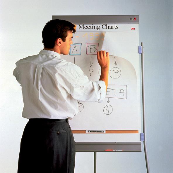 Immagine prodotto 3M Post-it? Tabella riunioni Super Sticky, autoadesiva, bianca (63,5 x 77,5 cm)