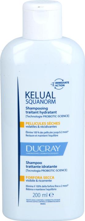 Image du produit Ducray Kelual Squanorm feuchtigkeitsspendendes Kur-Shampoo bei trockenen Schuppen, 200 ml Shampoo (200 ml, Shampoing liquide)