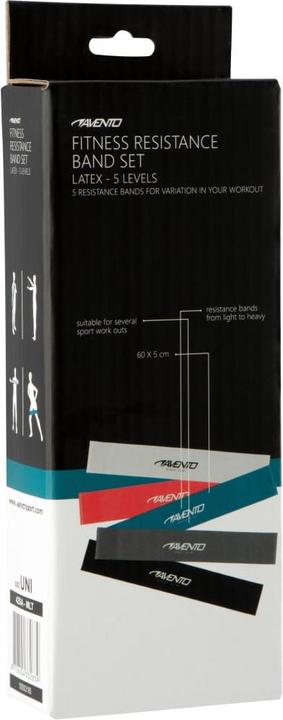 Actual product image Avento Strip exercise set 42SA 5pcs (0.60 m)