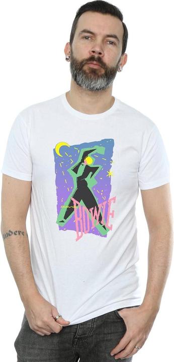 Actual product image David Bowie Mens Moonlight Dance T-Shirt (M)