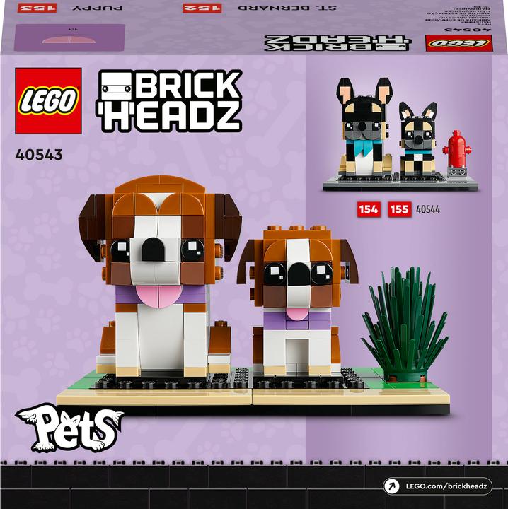 Image du produit LEGO BrickHeadz Bernhardiner 40543 (40543, LEGO Brickheadz, LEGO difficiles à trouver)