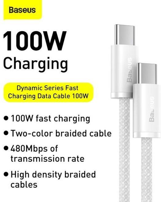Actual product image Baseus USB C — USB C (2 m)