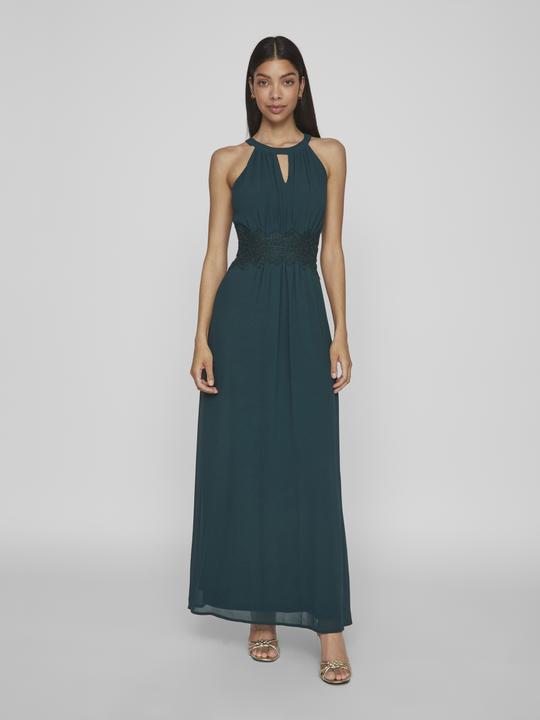 Actual product image Vila Pleated Halterneck Maxi Dress (38)