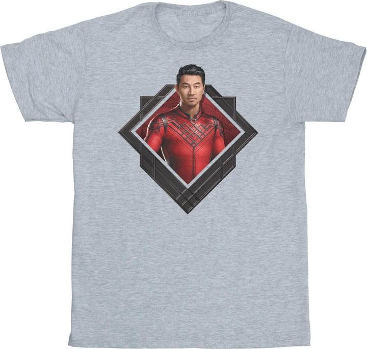 Actual product image Mens Shang-Chi And The Legend Of The Ten Rings Photo Crest T-Shirt (3XL)