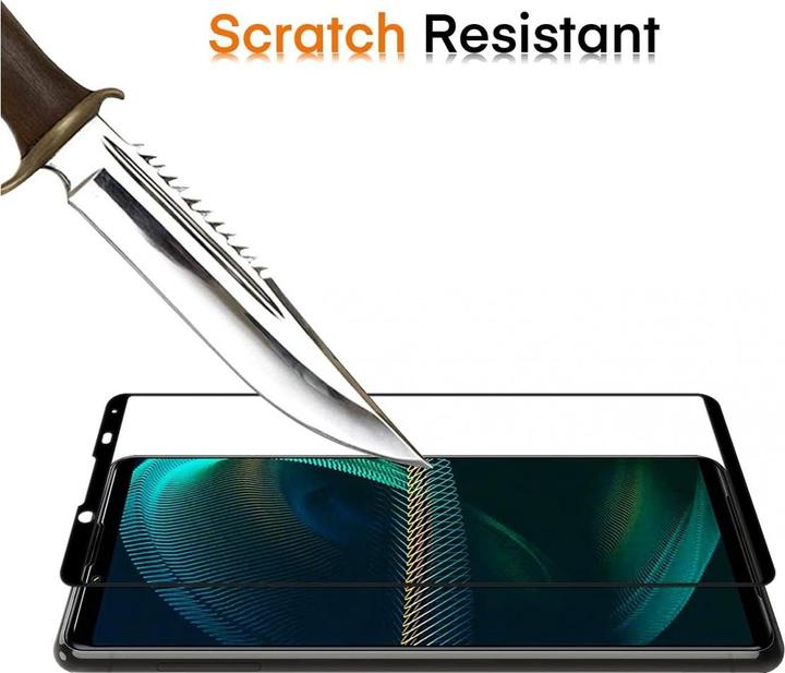 Actual product image Screenguard Sony Xperia 5 III Full Screen Protective Glass Film 2.5D 9H (1 Piece, Sony Xperia 5 III)