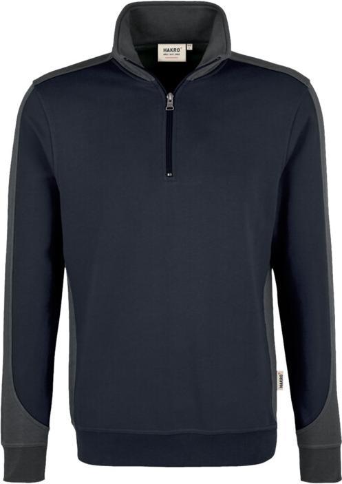 Hakro Zip-Sweatshirt Contrast MIKRALINARÂ®
