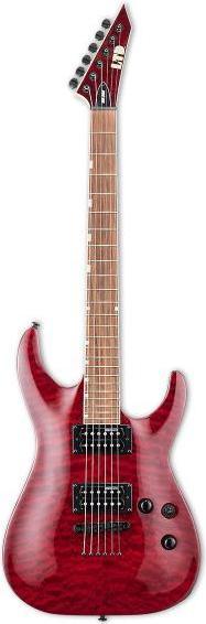 Produktbild ESP LTD MH-200QM NT STBC E-Gitarre mit Kabel (E-Gitarre, Jatoba, Mahagoni Ahorn-Hals)