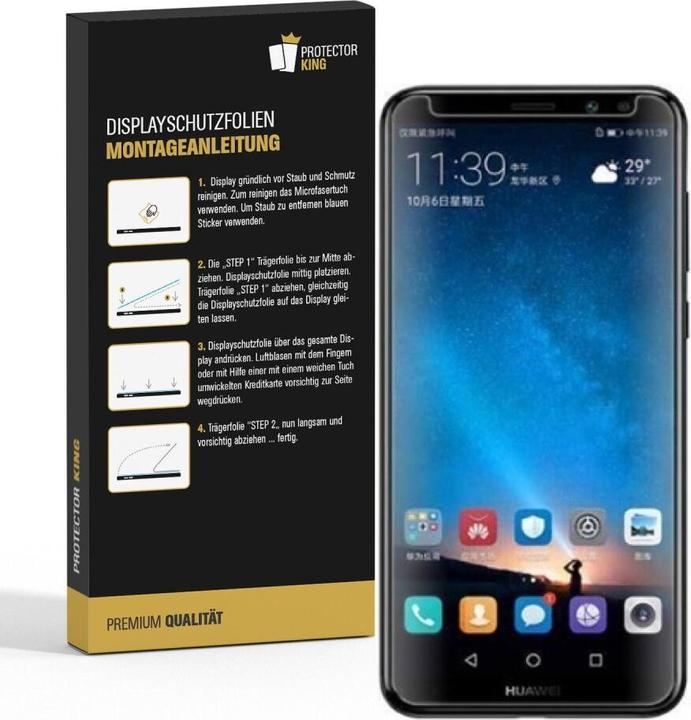 Produktbild Protectorking 2x Panzerfolie Anti-Shock HD Klar (2 Stück, Huawei Mate 10 Lite)