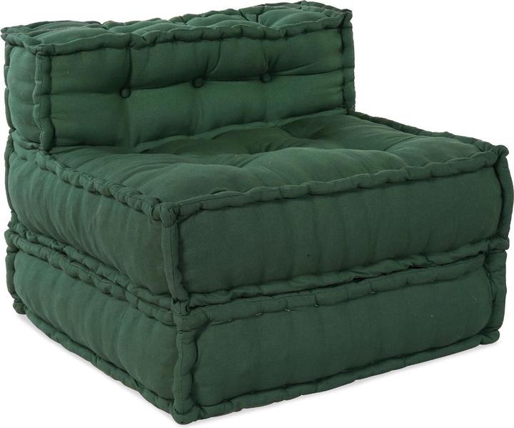 Image du produit VidaXL Modularer Pouf 4er Set Grüner Stoff