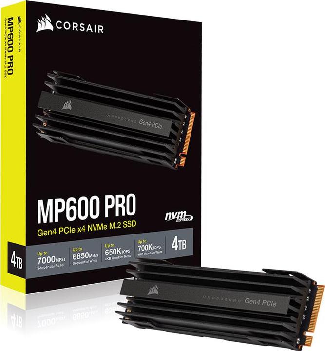 Image du produit Corsair MP600 Pro (4000 Go, M.2 2280)
