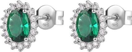 Brosway Elegant silver earrings Fancy Life Green FLG14