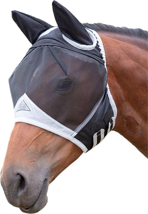 Shires Pferde Fliegenmaske mit Ohren Feines Netzmaterial