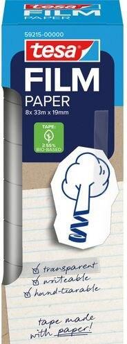 Produktbild tesa tesafilm Papier Klebeband 33m 19mm 8 Rollen Turm (19 mm)