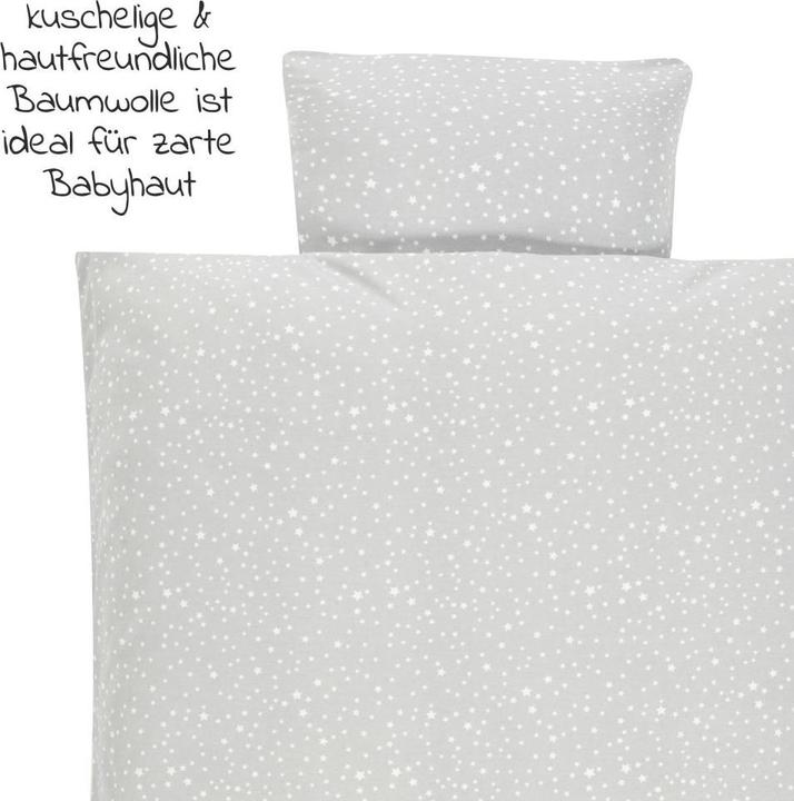 Immagine prodotto Alvi Biancheria da letto per bambini e set da letto Maglia di lenzuola 80 x 80 cm - Cielo stellato (80 x 80 cm, 35 x 40 cm)