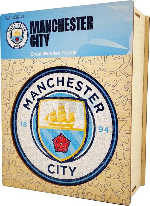 Actual product image Iconic Man City FC - Logo - Wooden Puzzle Size M (270 pieces) (270 pieces)