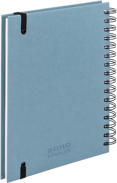 Produktbild Rössler Spiralnotizbuch Soho denim (A5, Blanko)