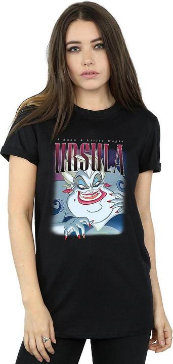 Actual product image The Little Mermaid Womens/Ladies Ursula Montage Cotton Boyfriend T-Shirt (L)