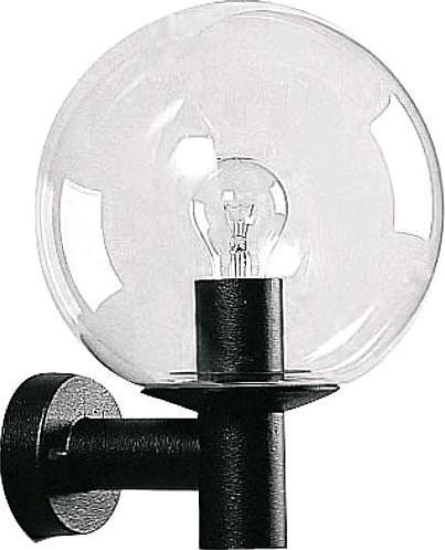 Actual product image Albert Leuchten Albert 660639 Outdoor wall light, aluminium, E27, 27 x 35 cm, black (E27, IP44)