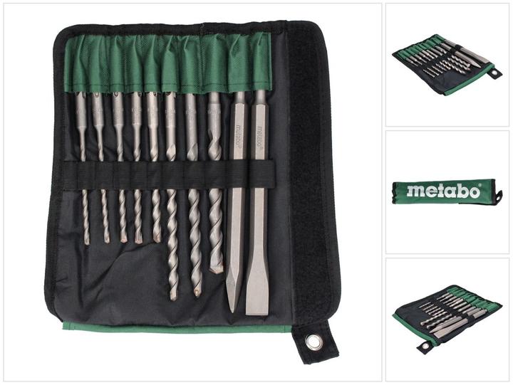 Actual product image Metabo SDS-Plus SP Classic drill/chisel set 10 pieces (630824000) (12 mm, 14 mm, 10 mm)