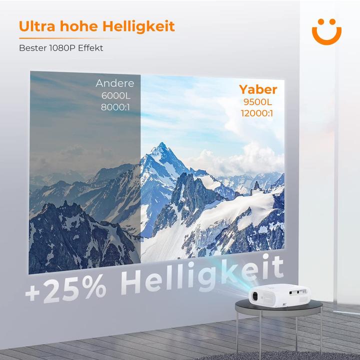 Produktbild Yaber Pro V7 350ANSI Beamer (4K, 9800 lm)