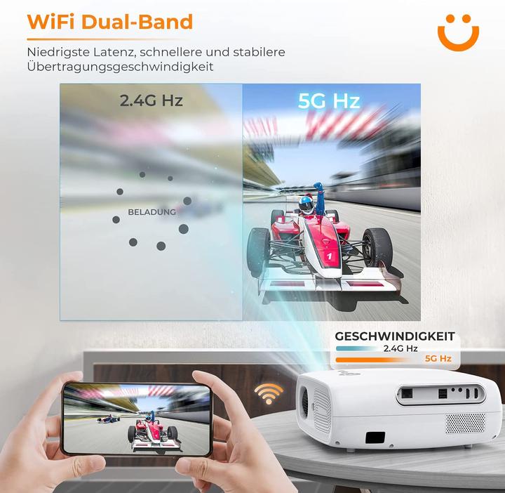 Produktbild Yaber Pro V7 350ANSI Beamer (4K, 9800 lm)