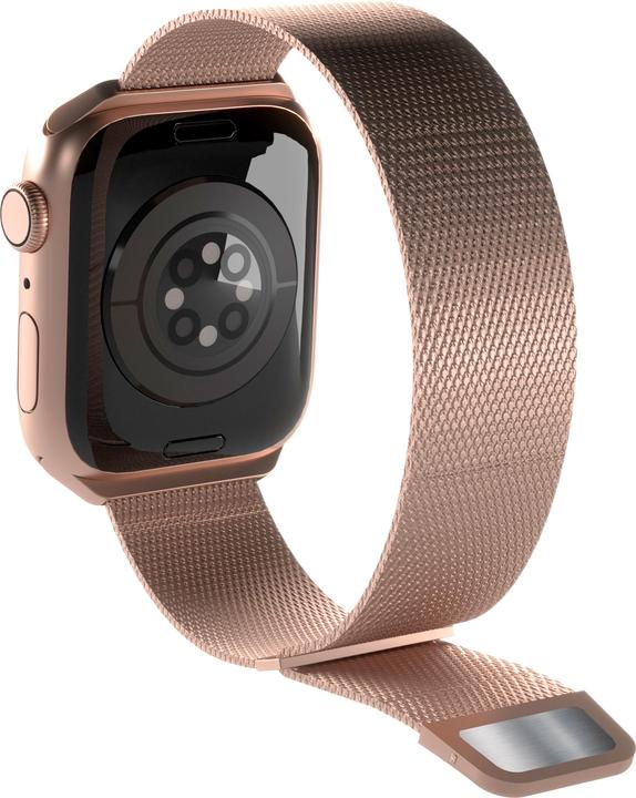 Actual product image Puro Milanese Magnetic Band - Pasek ze stali nierdzewnej do Apple Watch 38/40/41 mm (różowe złoto) (38 mm, 40 mm, 41 mm, Stainless steel)