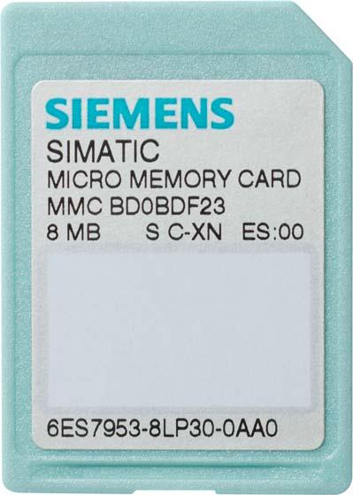 Produktbild Siemens Speicherkarte SIMATIC Micro 8MB (0.01 GB, microSD)