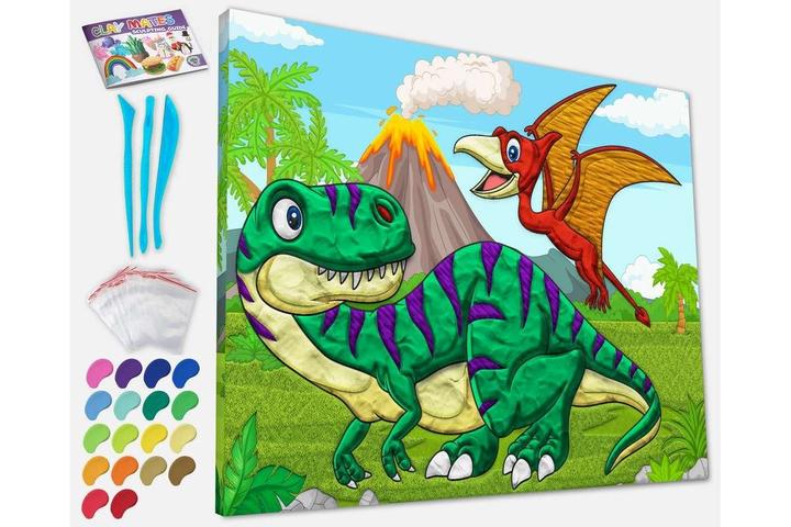 Immagine prodotto Splat Planet Pittura su tela 30x40cm - Dinosauri (777689)