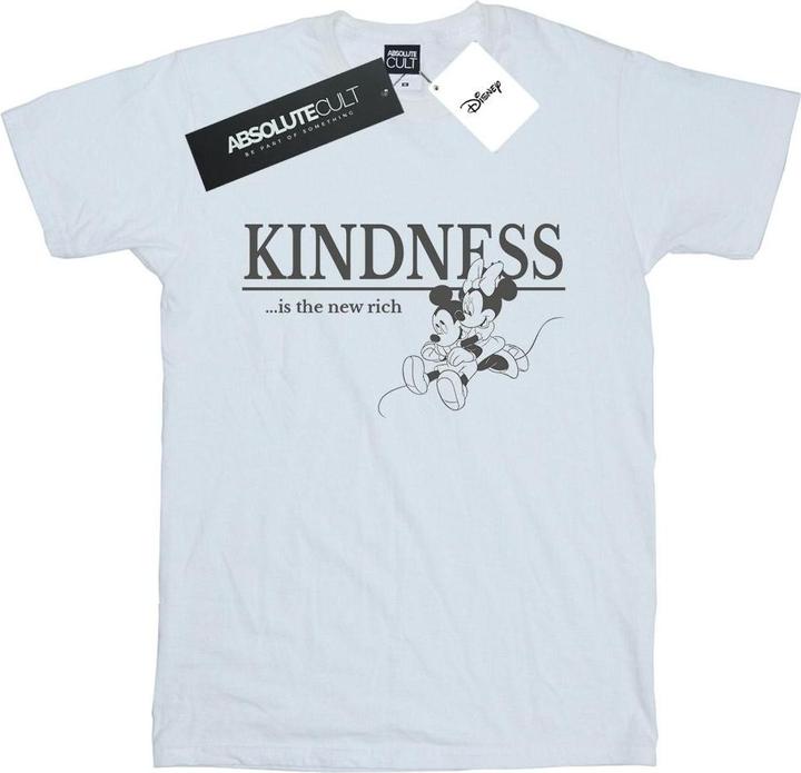 Actual product image Disney Womens/Ladies Minnie Mouse Kindness Is Rich Cotton Boyfriend T-Shirt (XXL)