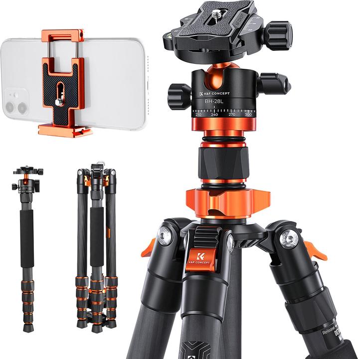 Actual product image K&F Concept Concept Tripod SA255C1 (Carbon)