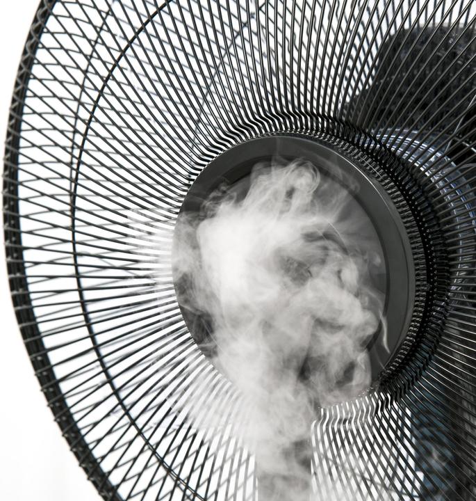 Actual product image Jamb Pedestal fan with atomizer