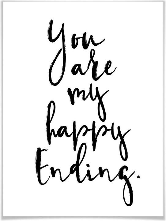 Actual product image Trenddeko You are my happy ending (50 x 60 cm)