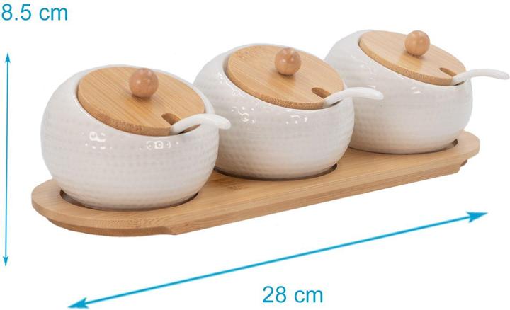 Actual product image Intirilife Set of 3 spice jars, sugar bowl (0.17 l)