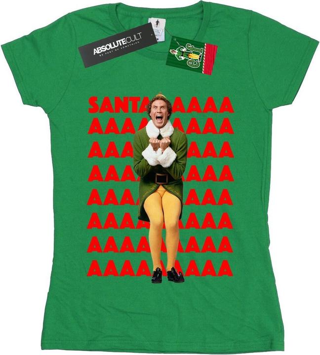 Immagine prodotto Elf Buddy Santa Scream Maglietta Donna (XL)