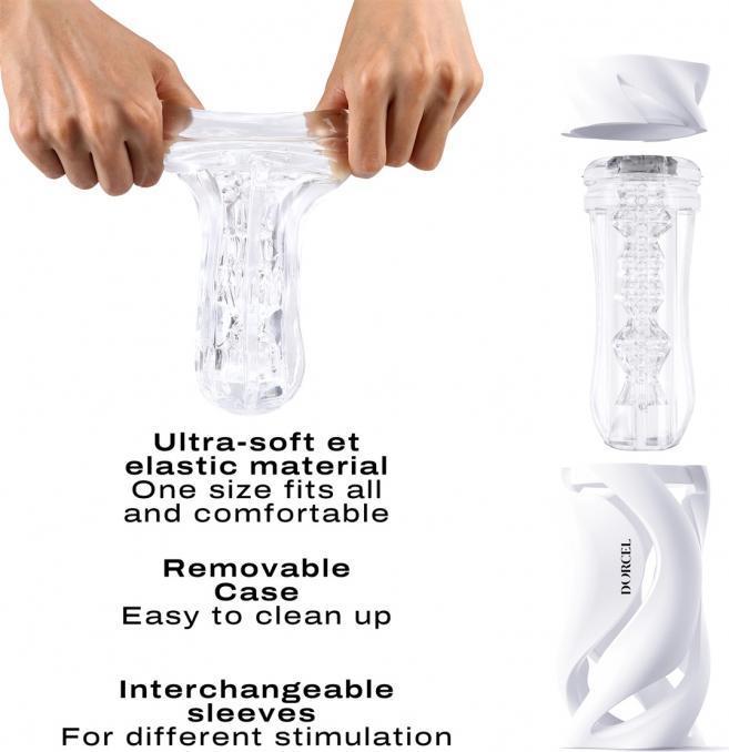 Actual product image Marc Dorcel Deep Blow Masturbator White