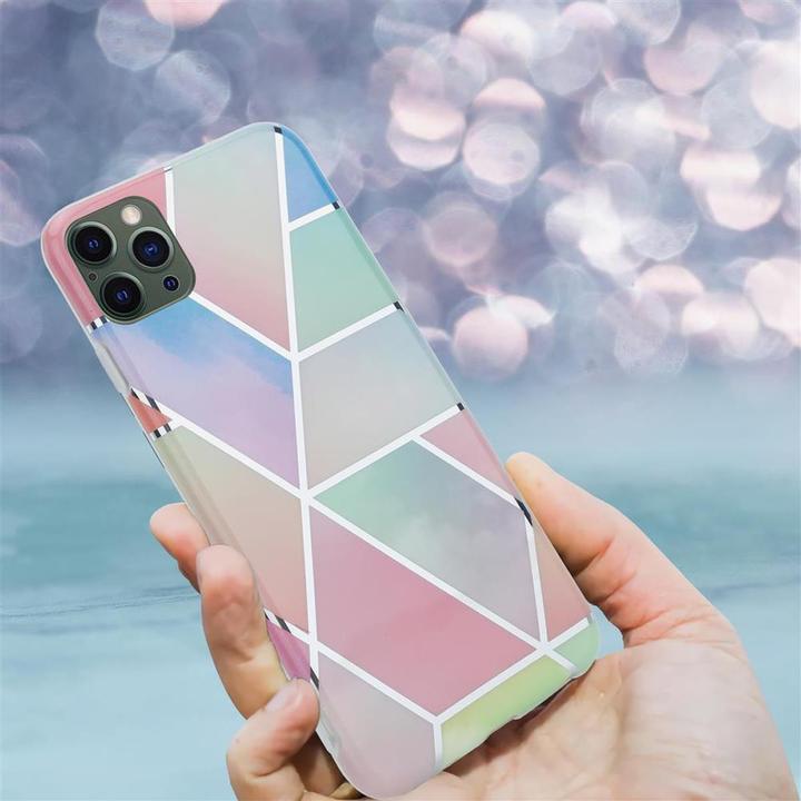 Actual product image Cadorabo IMD TPU Colorful Marble Cover (Apple iPhone 12 Pro Max)