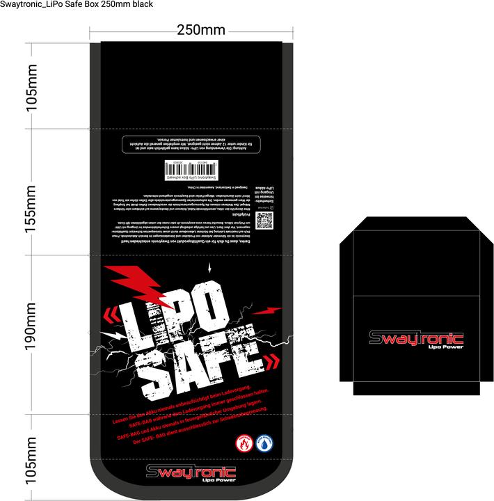 Immagine prodotto Swaytronic LiPo Box (25 cm, 15 cm)