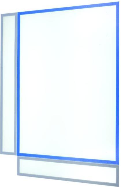 Image du produit Franken Pochette magnétique pour titres, A3 paysage, feuille dure grise, mat, résistant aux documents (A4 portrait)