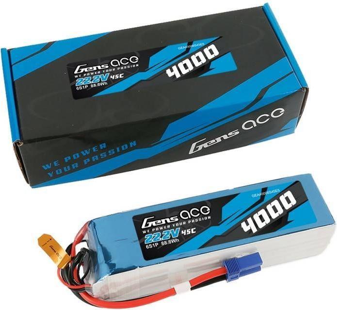 Image du produit Gens Ace Accu RC LiPo 4000 mAh 22.2 V 45C (22.20 V, 4000 mAh)